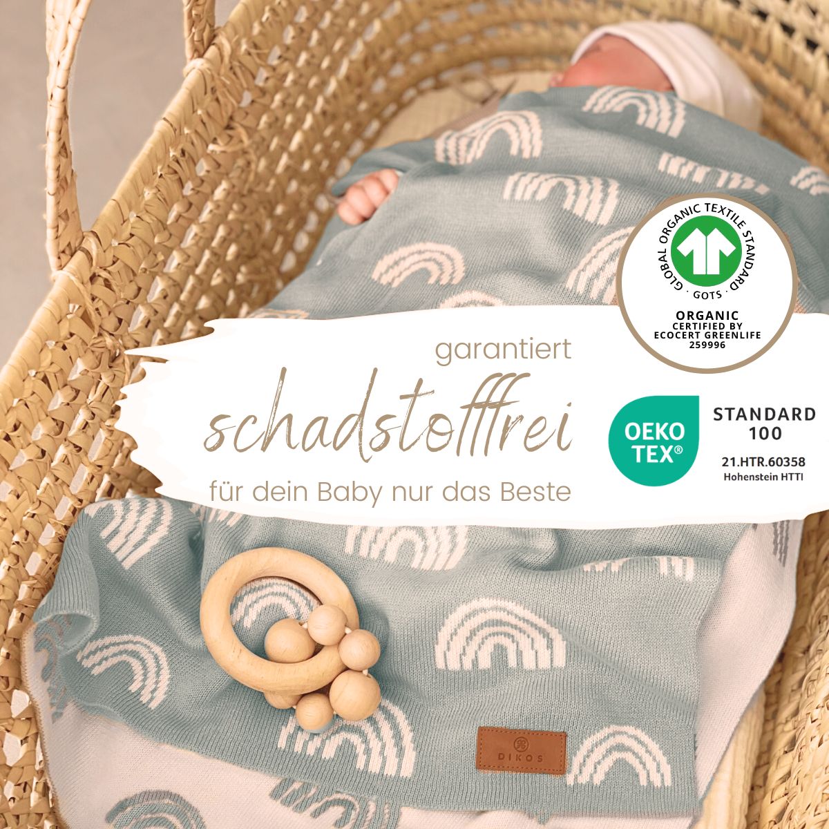 Babydecke REGENBOGEN