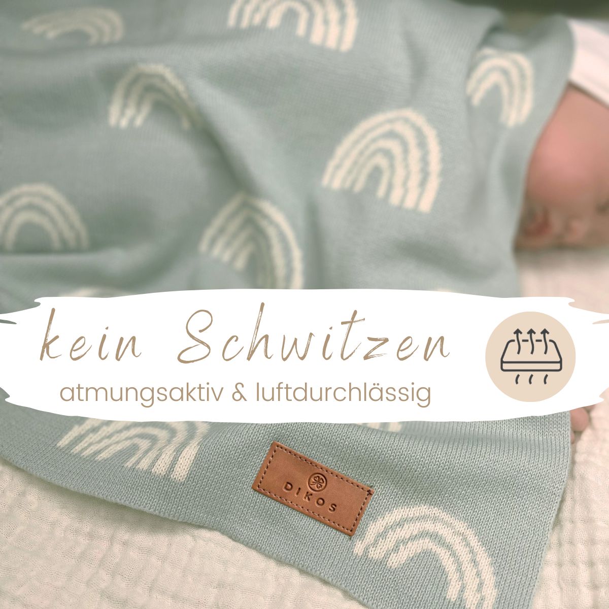 Babydecke REGENBOGEN