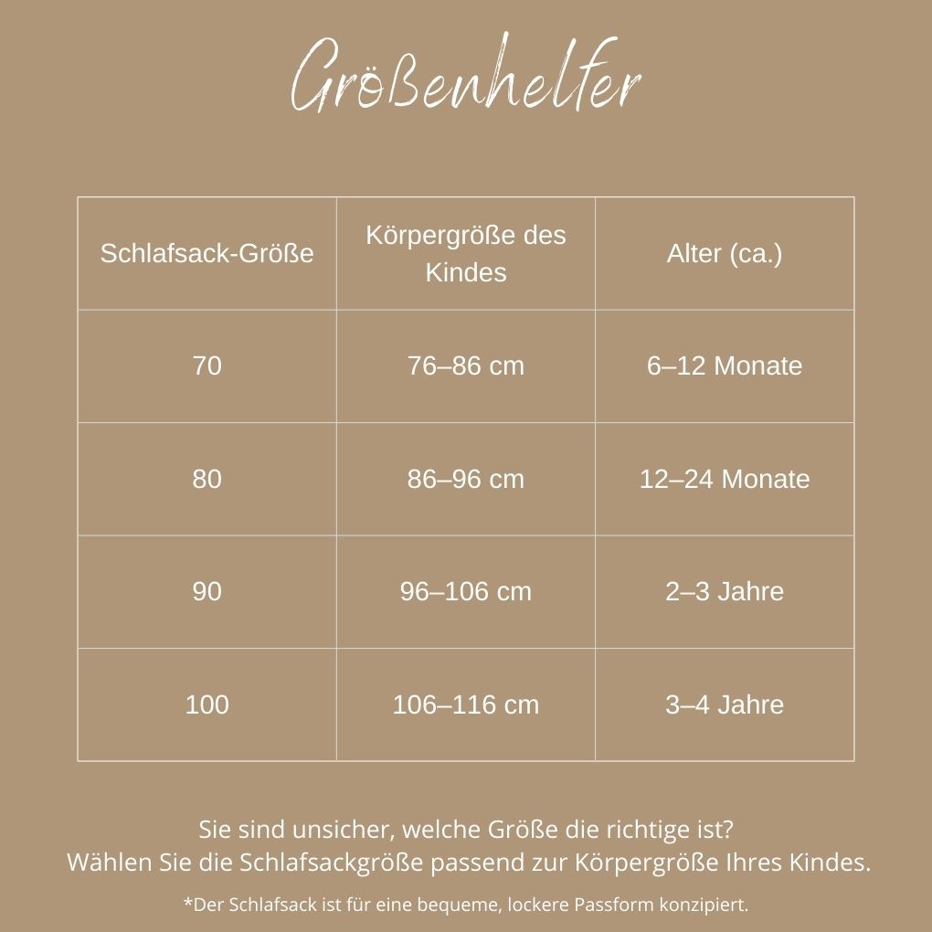 Schlafsack mit Füßen