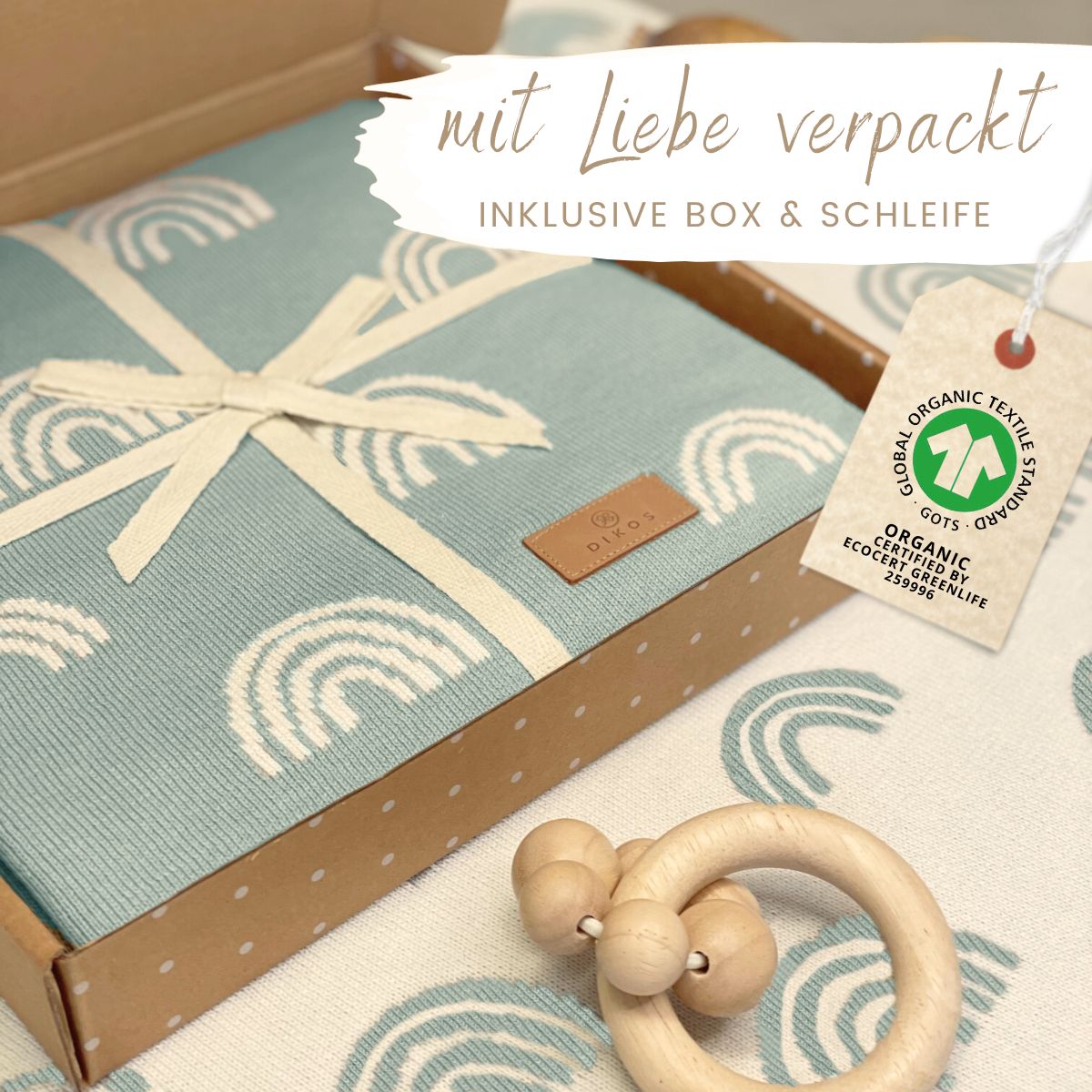 Babydecke REGENBOGEN