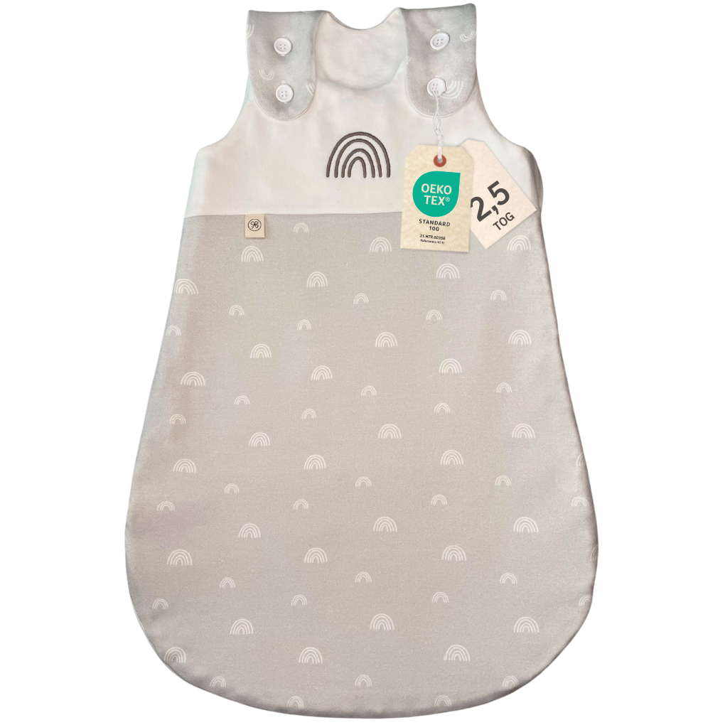 Schlafsack 2,5 TOG - Regenbogen - grau